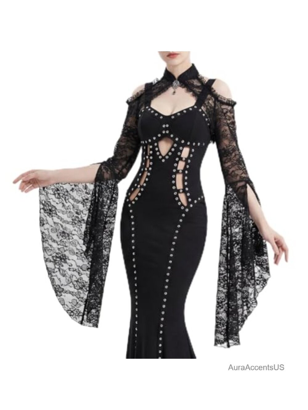 Victorian Lace Bolero Shrug Gothic Long Sleeve Corset Top Cosplay Halloween